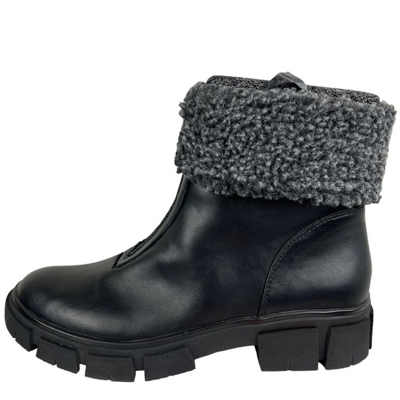 Blondo Shoes - NIB Blondo Plaka Waterproof Boots Black Leather sz 9 Winter Snow Outdoor Sherpa